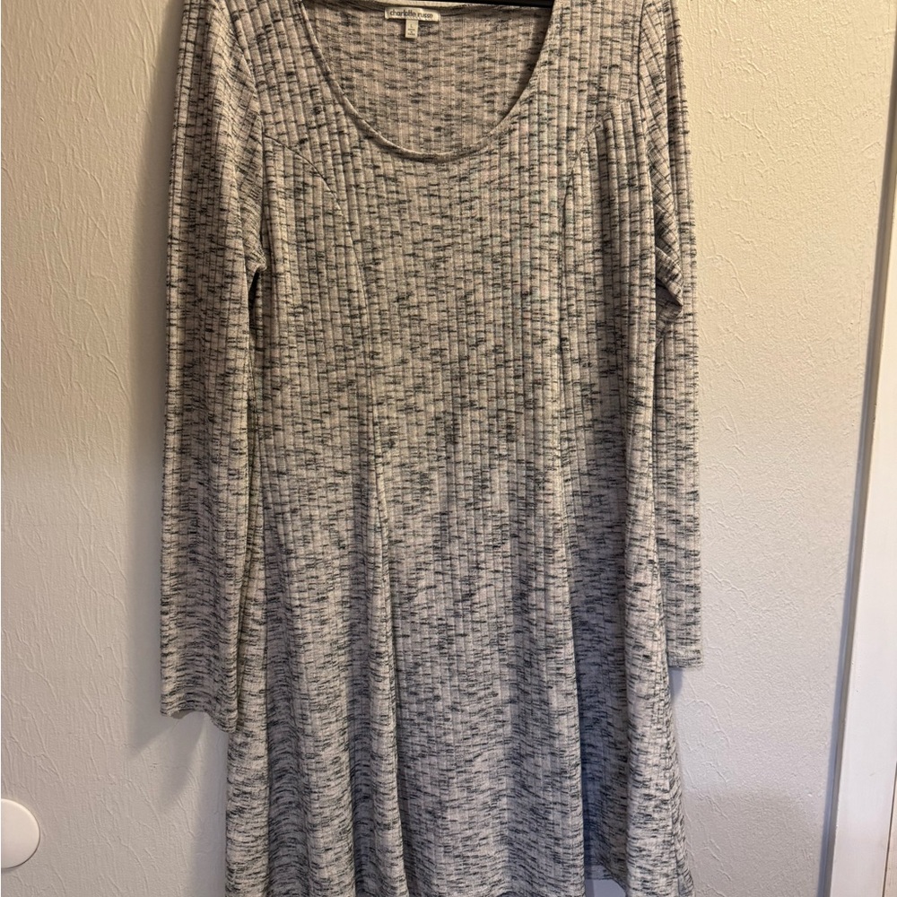Charlotte Russe Heathered Long Sleeve Dress